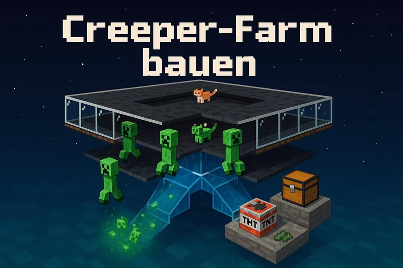 How to Build a Creeper Farm in Minecraft 1.21