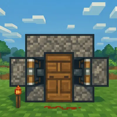 How to Build a Secret Piston Door in Minecraft