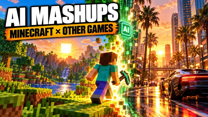 AI Mashups: Minecraft in GTA, Mario & More – Real or Fake?
