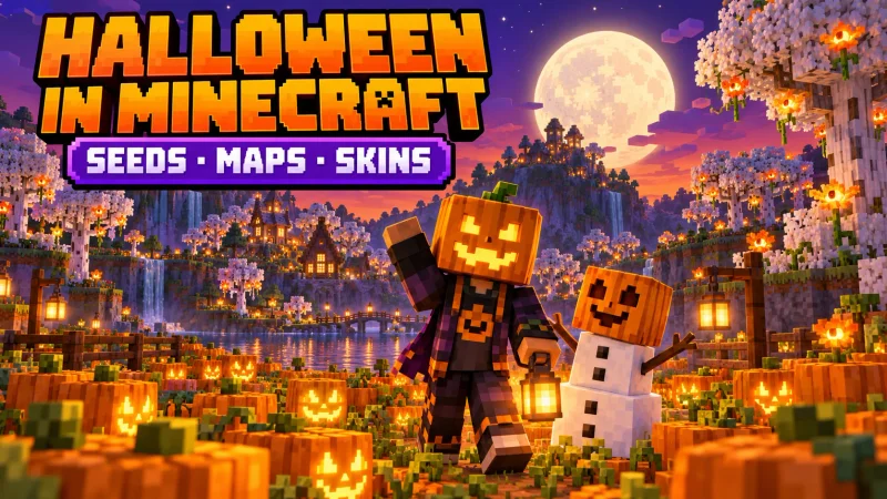 Halloween in Minecraft: Seeds, Maps and Skins for Kids