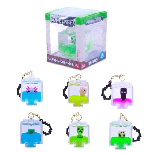 Just Toys – Minecraft Backpack Hanger Blind Bag, Collectible Toy