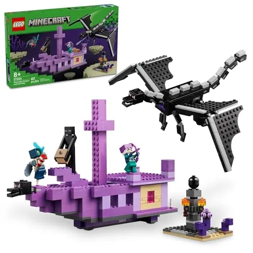 LEGO Minecraft The Ender Dragon and End Ship Building Set, 21264