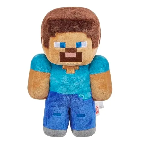 Mattel Minecraft Basic Plush Character Stuffed Dolls for Cuddling Play