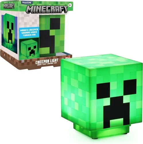 Paladone Minecraft Creeper Desk Light with Official Creeper Sounds