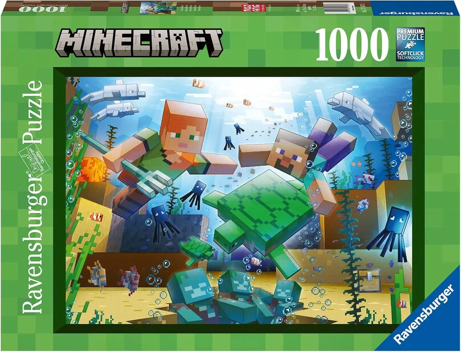 Ravensburger Minecraft Mosaic 1000-Piece Jigsaw Puzzle