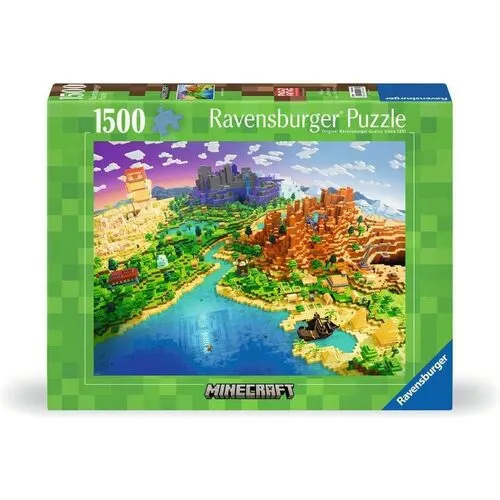 Ravensburger World of Minecraft 1500-Piece Jigsaw Puzzle